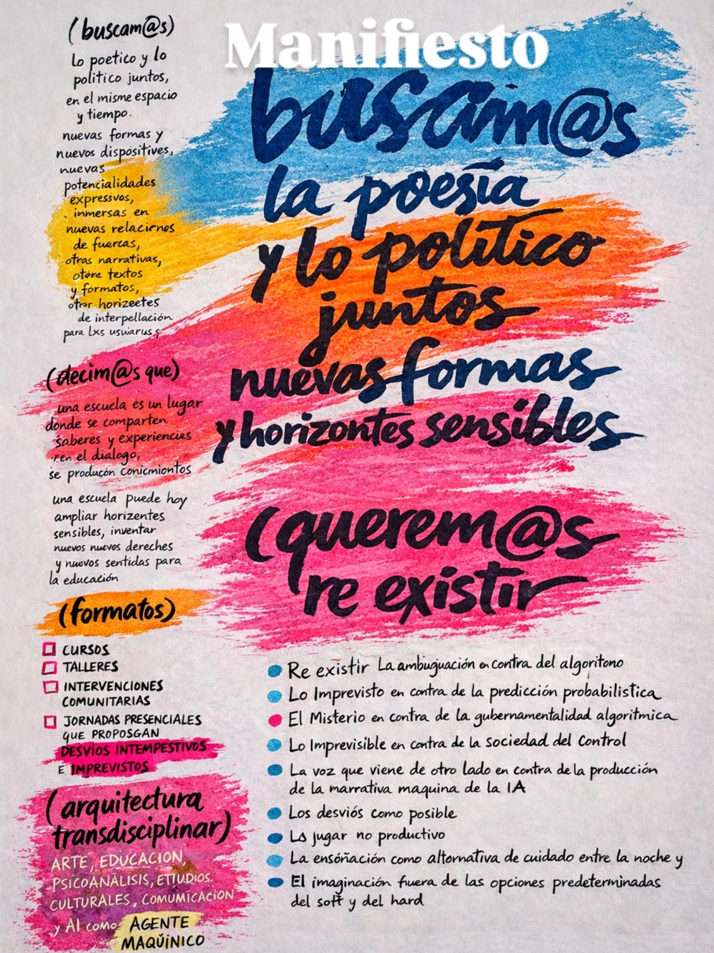 Manifiesto de la escuela Abierto